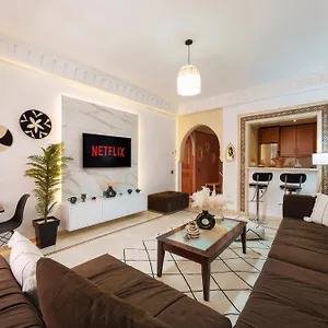 Chic Gueliz Plaza Avec Vue Appartement